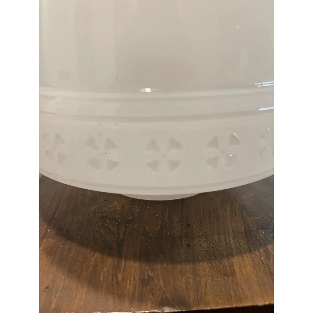 Antique X-Large Acorn Glass Shade Globe Schoolhouse Fixture Pendant 5